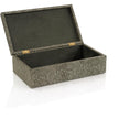 John Richard Feathered Vegan Snakeskin Box