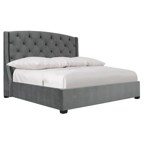 Bernhardt Interiors Jordan Button-Tufted Wing Bed 64