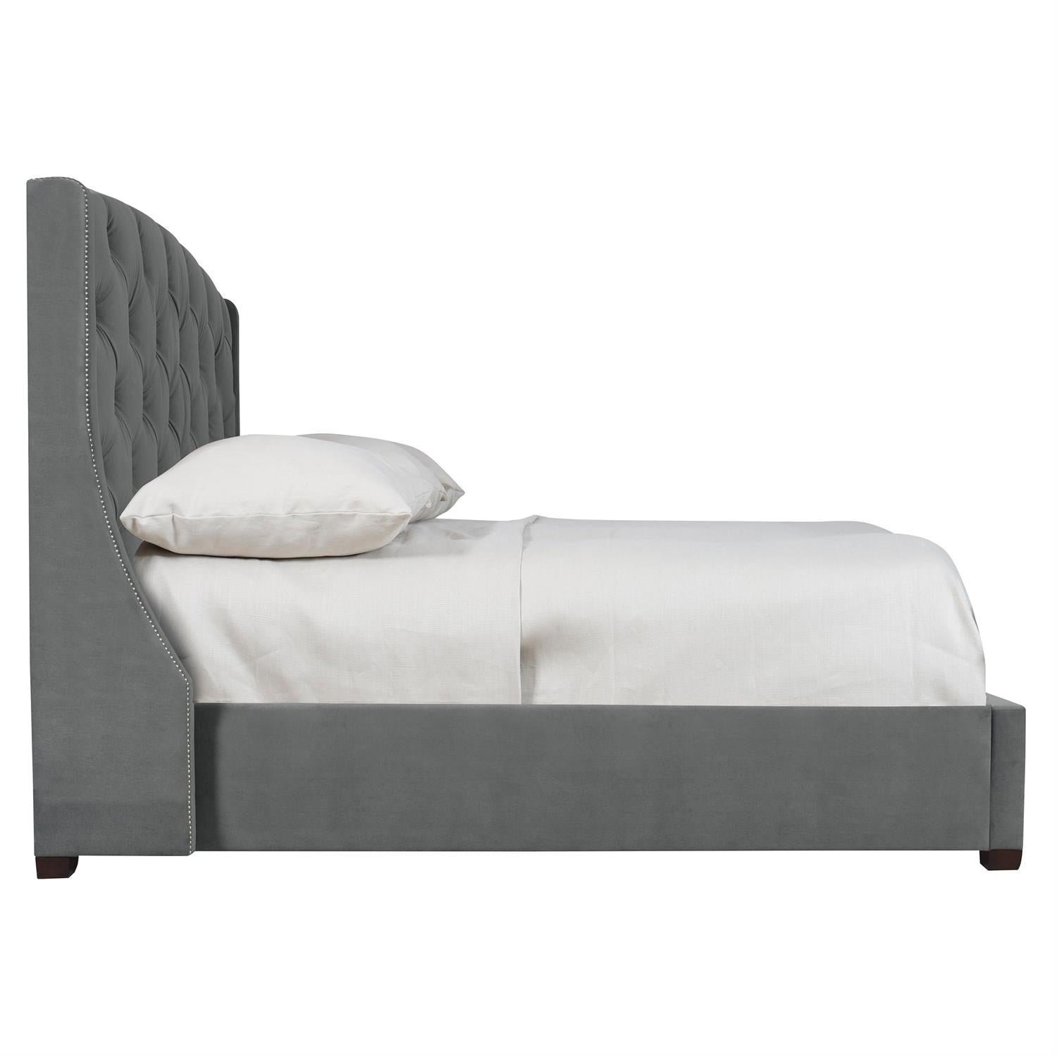 Bernhardt Interiors Jordan Button-Tufted Wing Bed 64