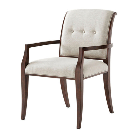 Theodore Alexander Snappy Mahogany Armchair - Set of 2