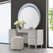 Michael Amini Eclipse Vanity Desk Mirror & Stool 3 pc