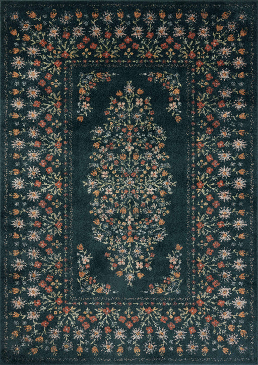 Rifle Paper Laurel LAU-02 Rug Navy