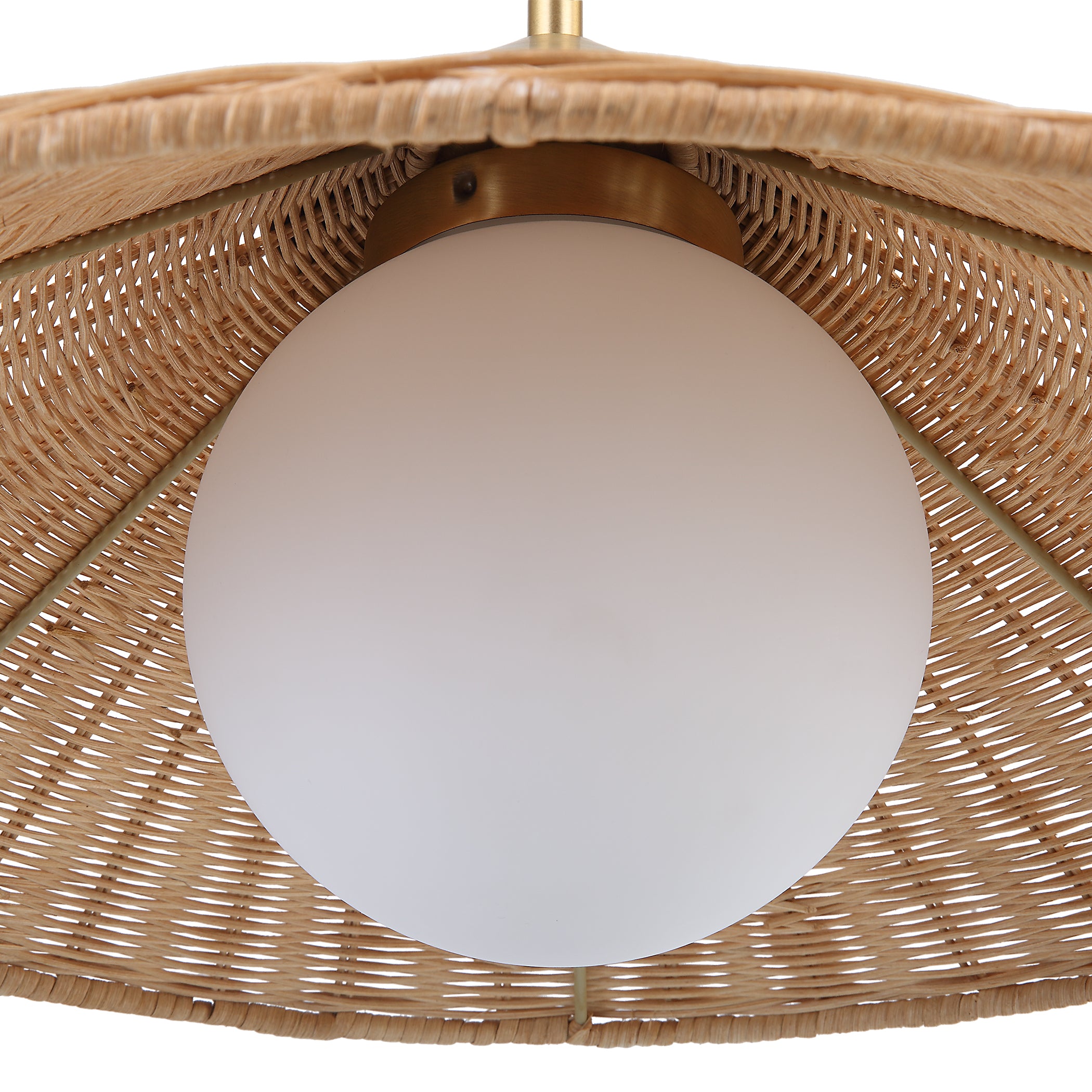 Uttermost Phuvinh 1 Light Rattan Shade Pendant