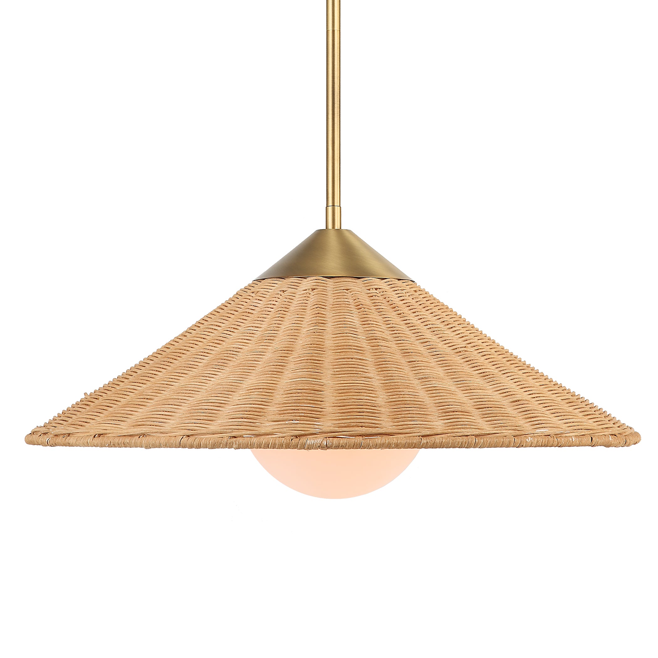 Uttermost Phuvinh 1 Light Rattan Shade Pendant