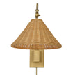 Uttermost Phuvinh 1 Light Rattan Shade Sconce