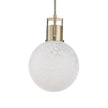 Uttermost Huch 1 Light White Glass Pendant