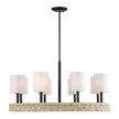 Uttermost Faiyam 8 Light Rattan Chandelier