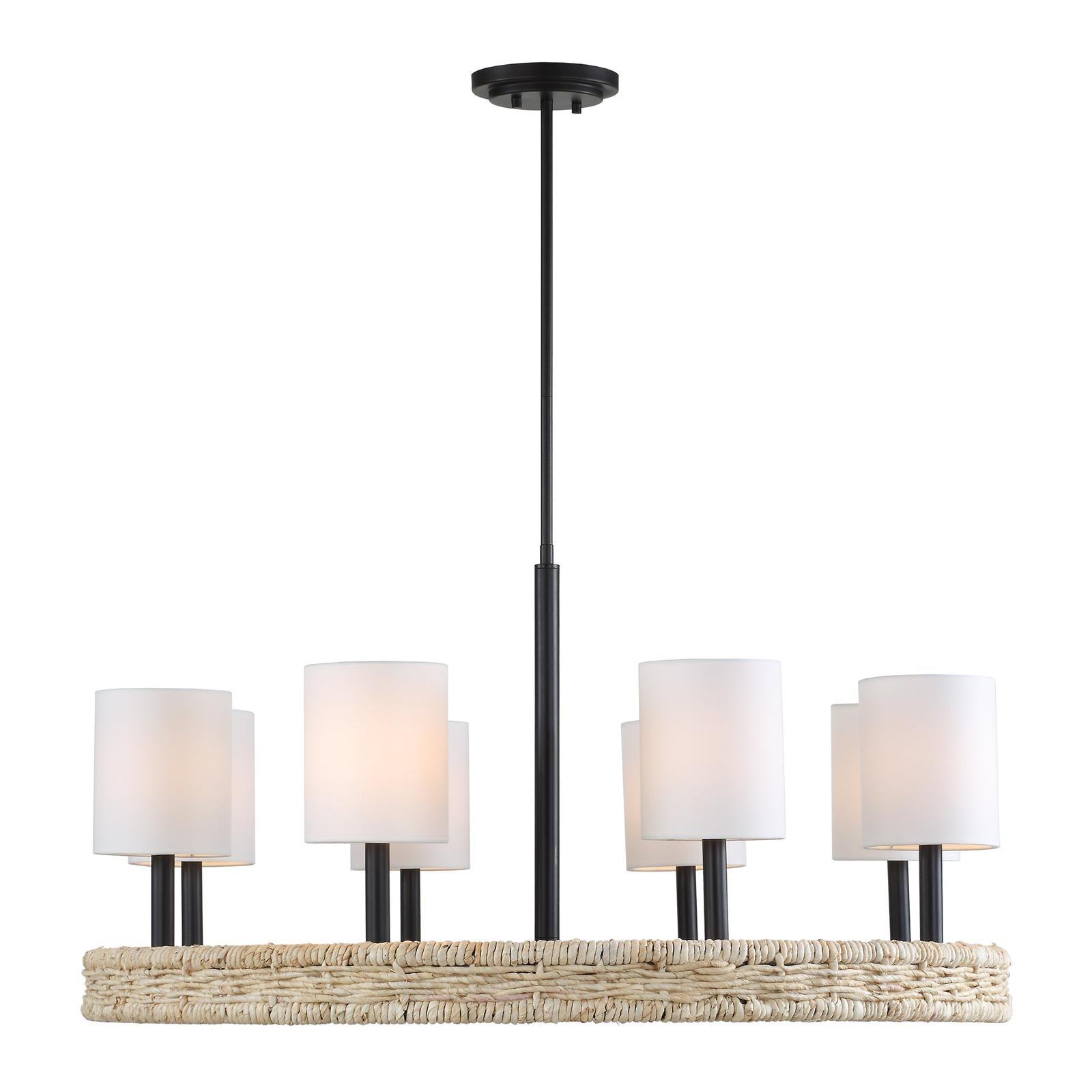 Uttermost Faiyam 8 Light Rattan Chandelier