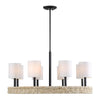 Uttermost Faiyam 8 Light Rattan Chandelier