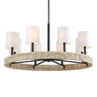 Uttermost Faiyam 8 Light Rattan Chandelier