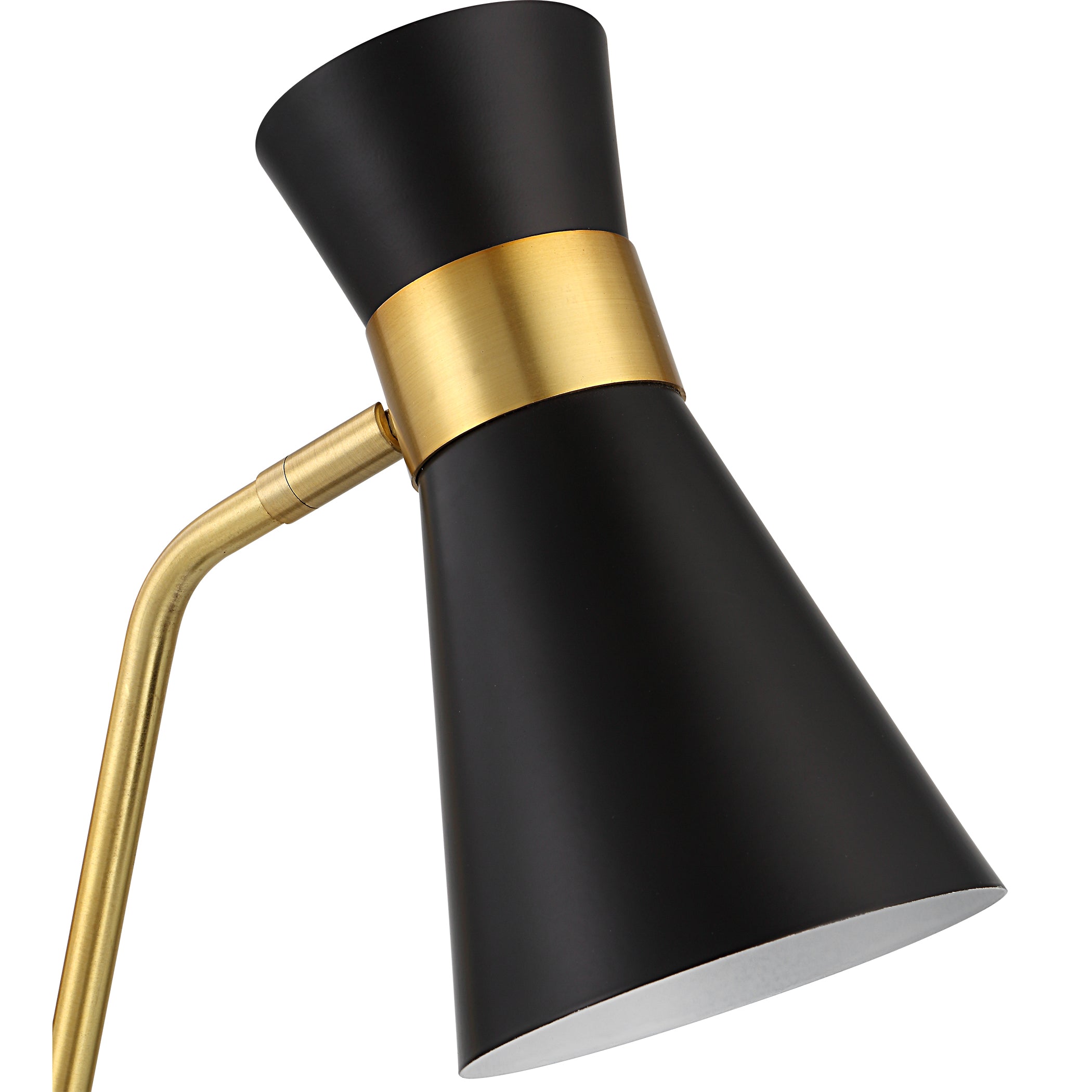 Modern Accents Unique Design Metal Cone-Shaped Desk Lamp