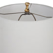Modern Accents Elegant Metal Body Round Crystal Base Table Lamp - Set of 2