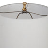 Modern Accents Elegant Metal Body Round Crystal Base Table Lamp - Set of 2