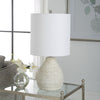 Modern Accents Textured Organic Shaped Porcelain Ceramic Table Lamp