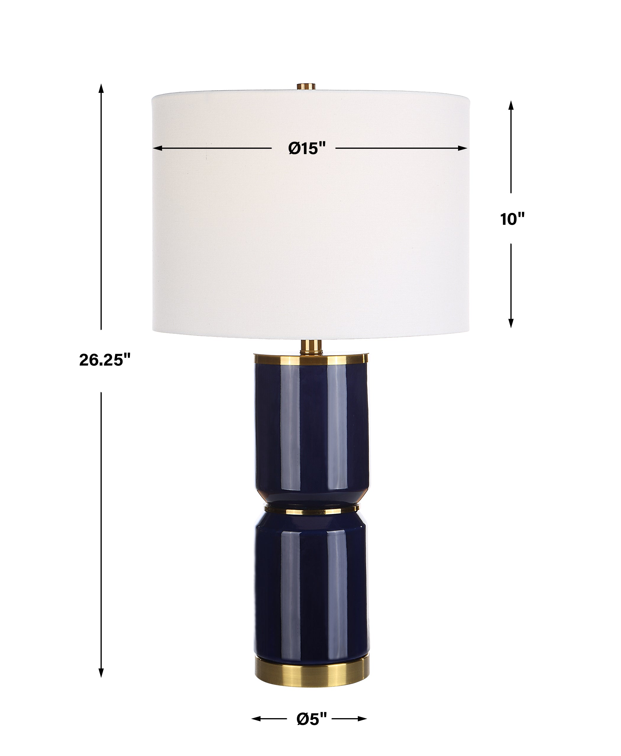 Modern Accents Gloss Ceramic Table Lamp