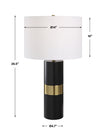 Modern Accents Round Metal Table Lamp