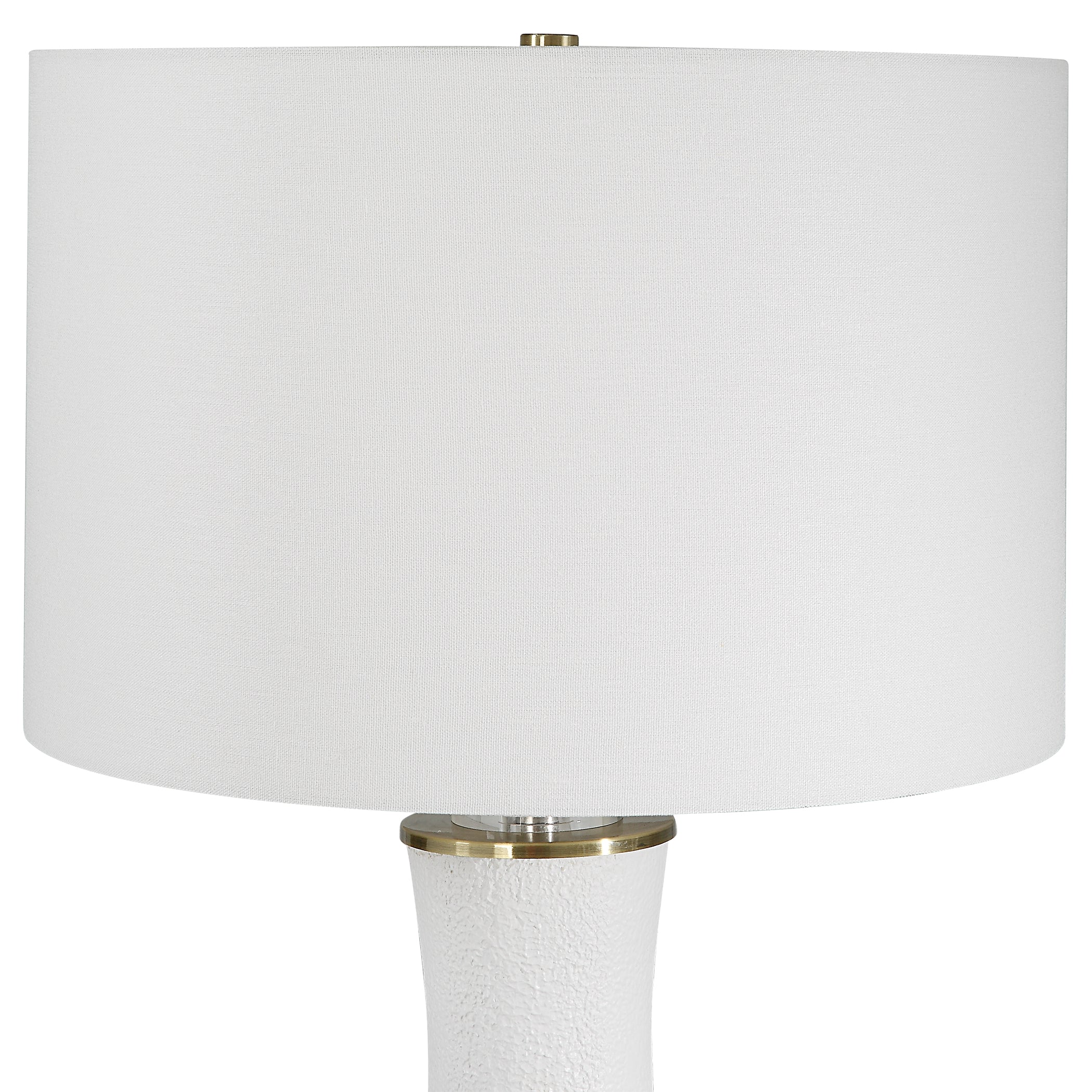 Modern Accents Textured Crystal Ring Table Lamp