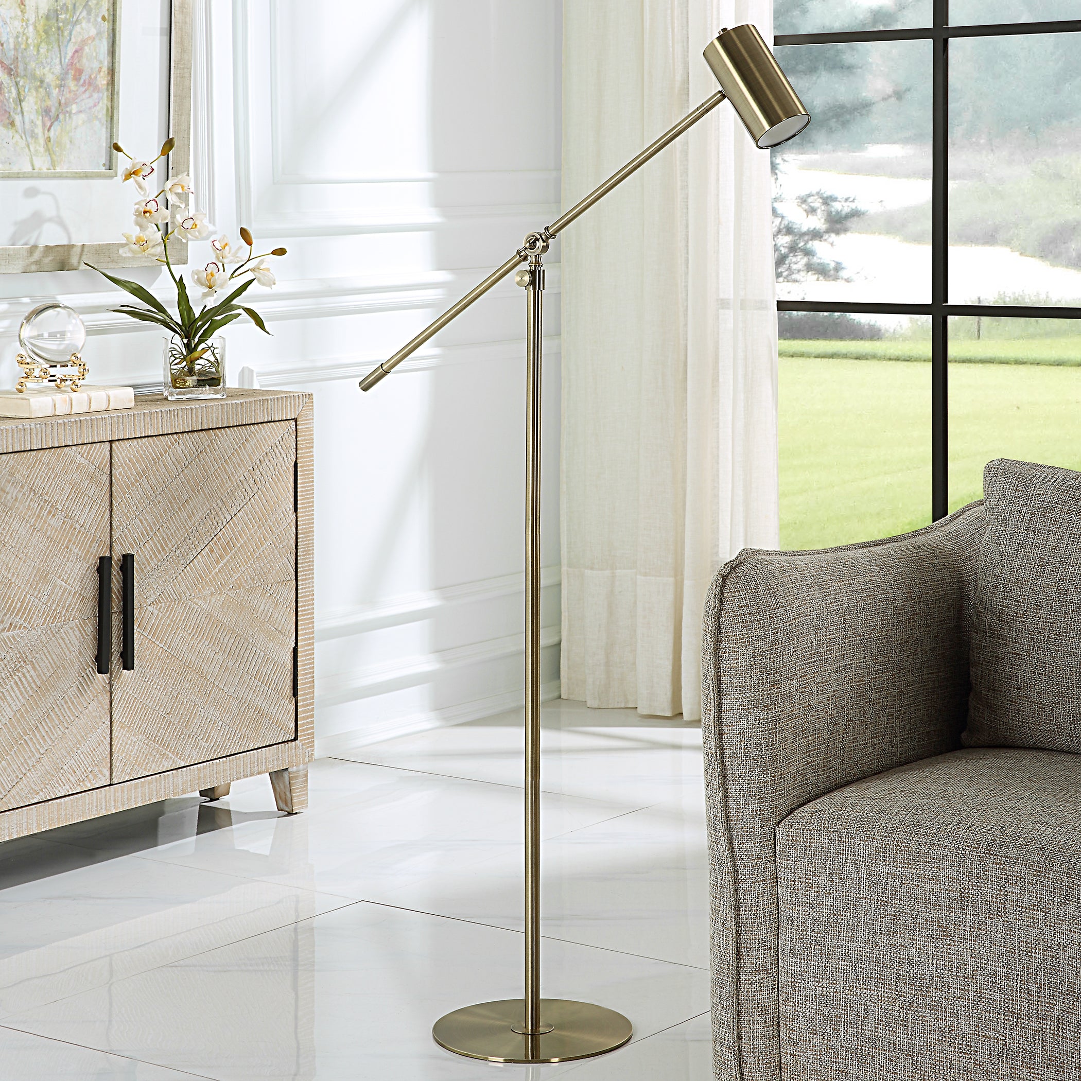 Modern Accents Adjustable Height Floor Lamp