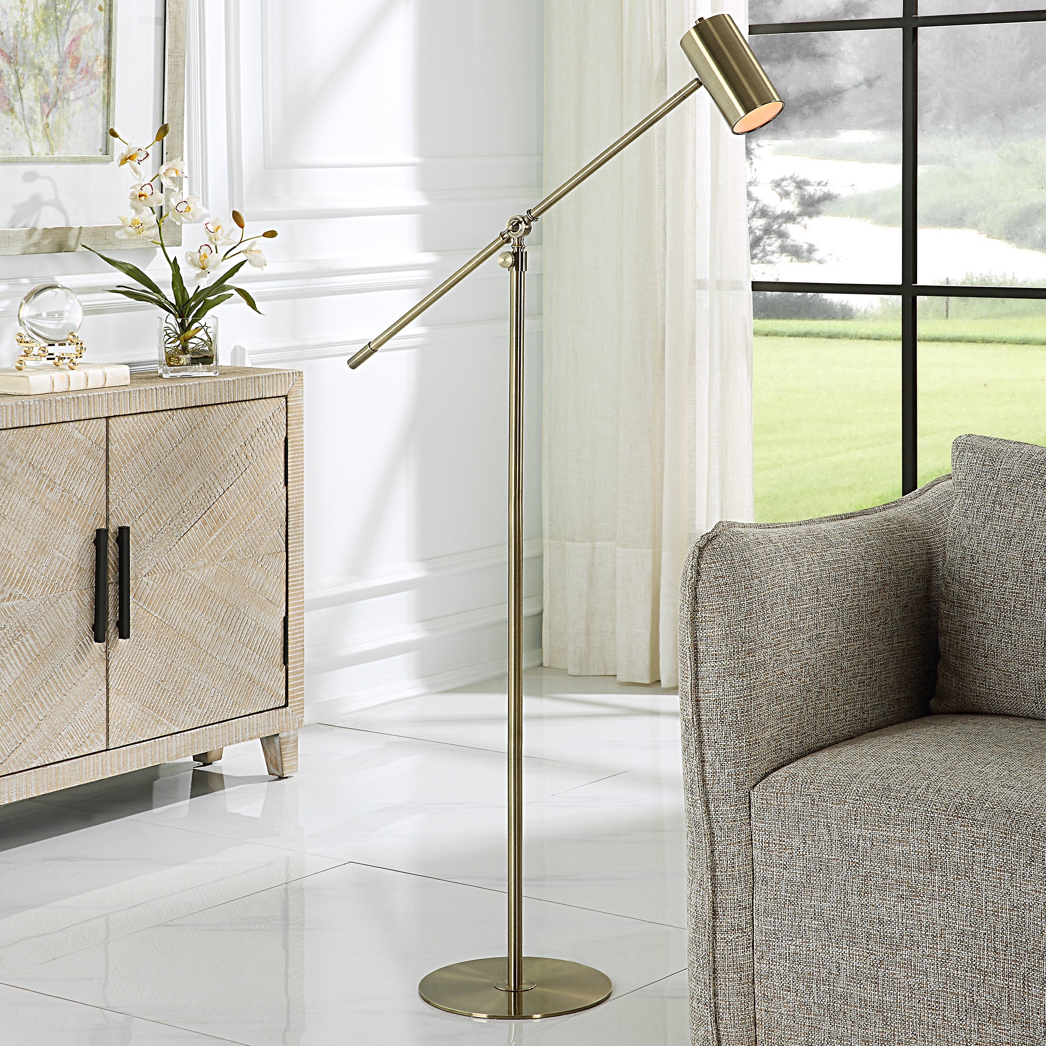 Modern Accents Adjustable Height Floor Lamp