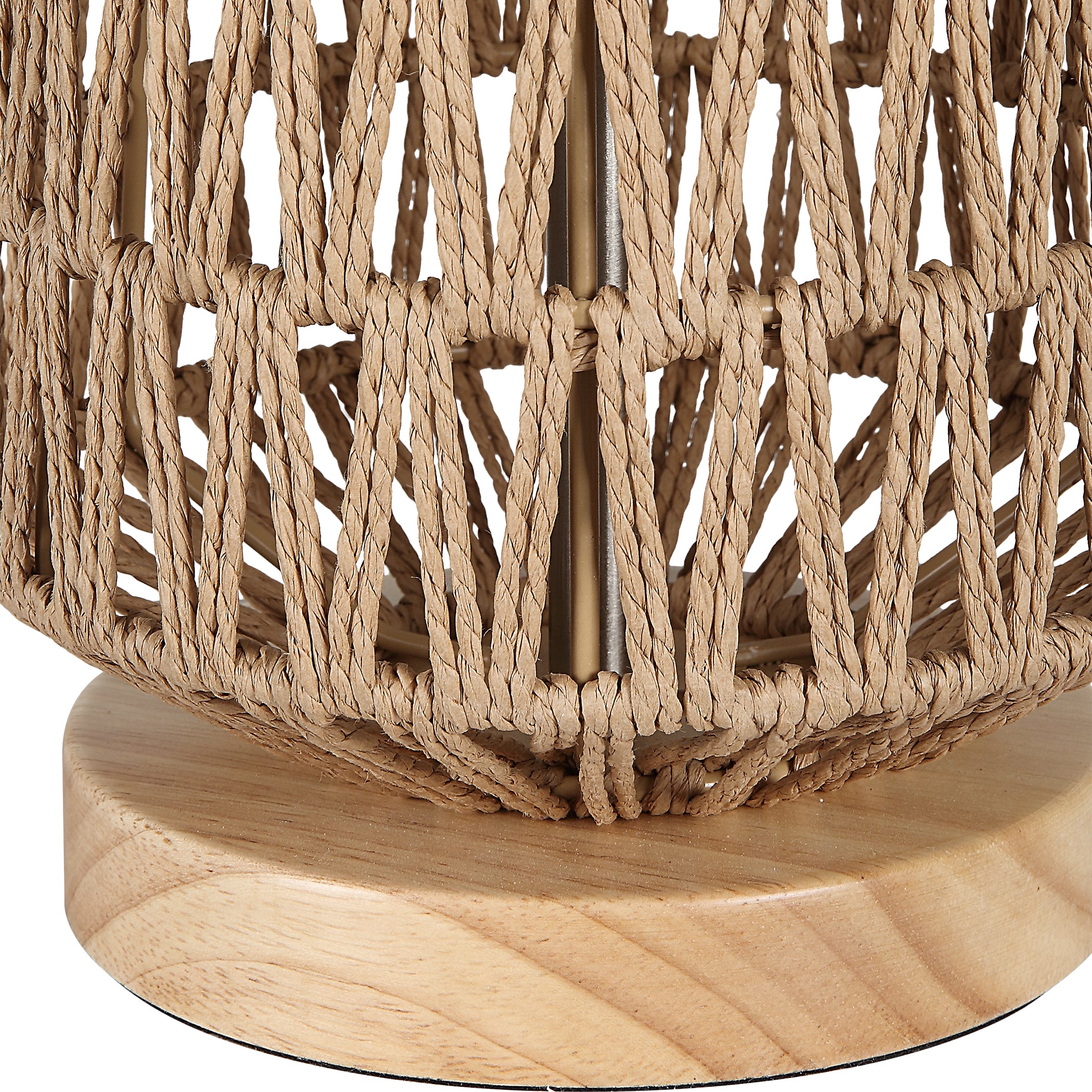 Modern Accents Woven Rope Casual Table Lamp