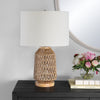 Modern Accents Woven Rope Casual Table Lamp