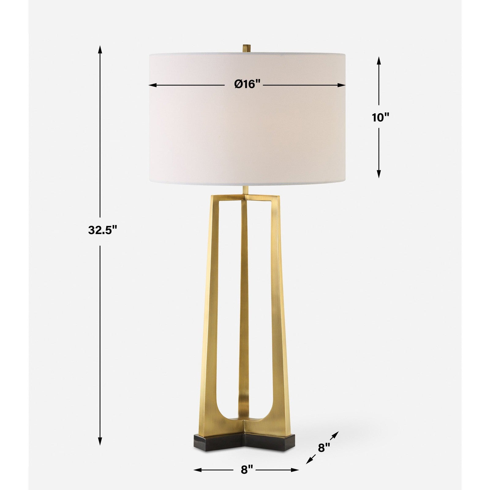Uttermost Crossroads Brass Table Lamp