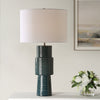 Modern Accents Teal Ceramic Table Lamp