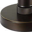 Modern Accents Knurling Adorns Top Table Lamp