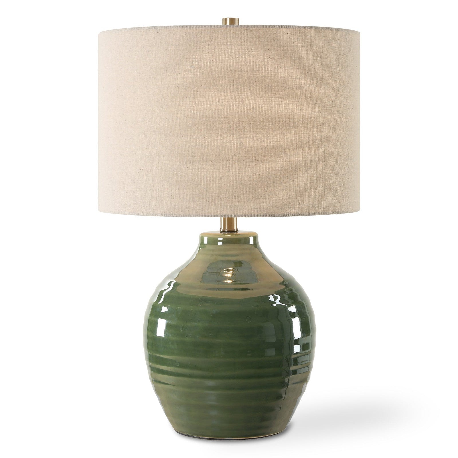 Modern Accents Textured Round Table Lamp