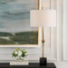 Uttermost Suranne Antique Brass Table Lamp