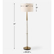 Uttermost Faro White Marble Floor Lamp