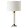 Uttermost Plinth White Marble Table Lamp