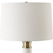 Uttermost Plinth White Marble Table Lamp