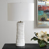 Uttermost Pavlova Glossy White Table Lamp
