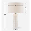 Uttermost Pavlova Glossy White Table Lamp