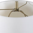 Modern Accents Round Black Marble Base Buffet Lamp