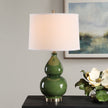 Modern Accents Gourd Shaped Ceramic Base Table Lamp