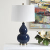 Modern Accents Gourd Shaped Ceramic Base Table Lamp