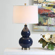 Modern Accents Gourd Shaped Ceramic Base Table Lamp