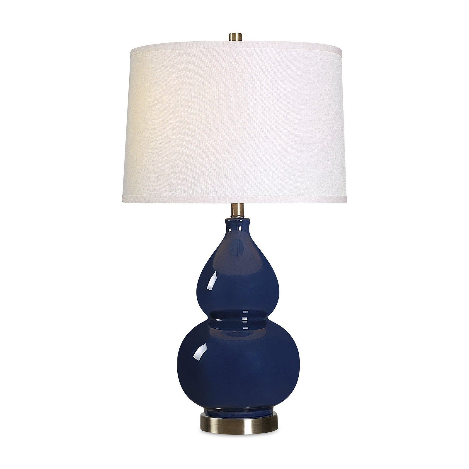 Modern Accents Gourd Shaped Ceramic Base Table Lamp