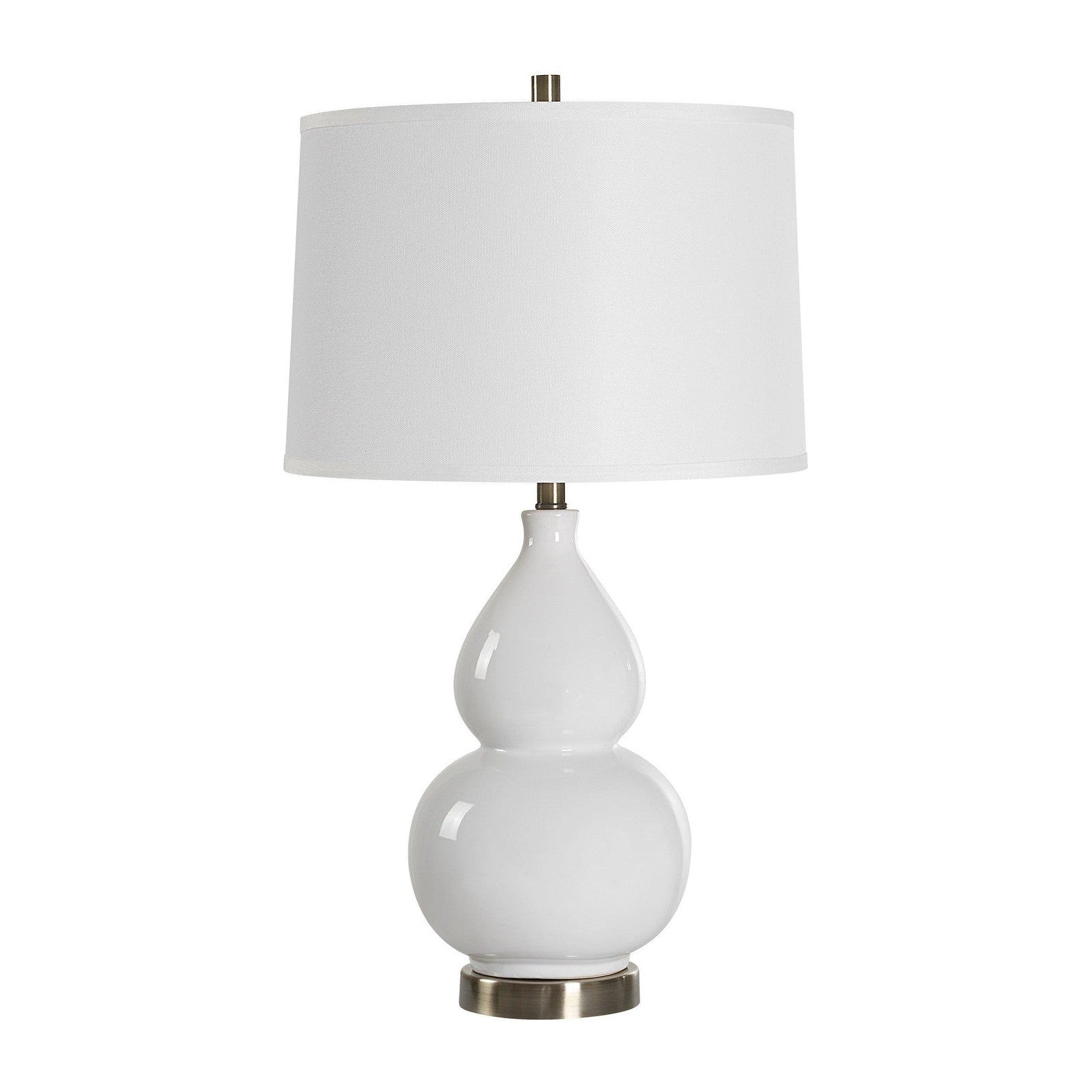 Modern Accents Gourd Shaped Ceramic Base Table Lamp