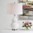 Modern Accents Gourd Shaped Ceramic Base Table Lamp