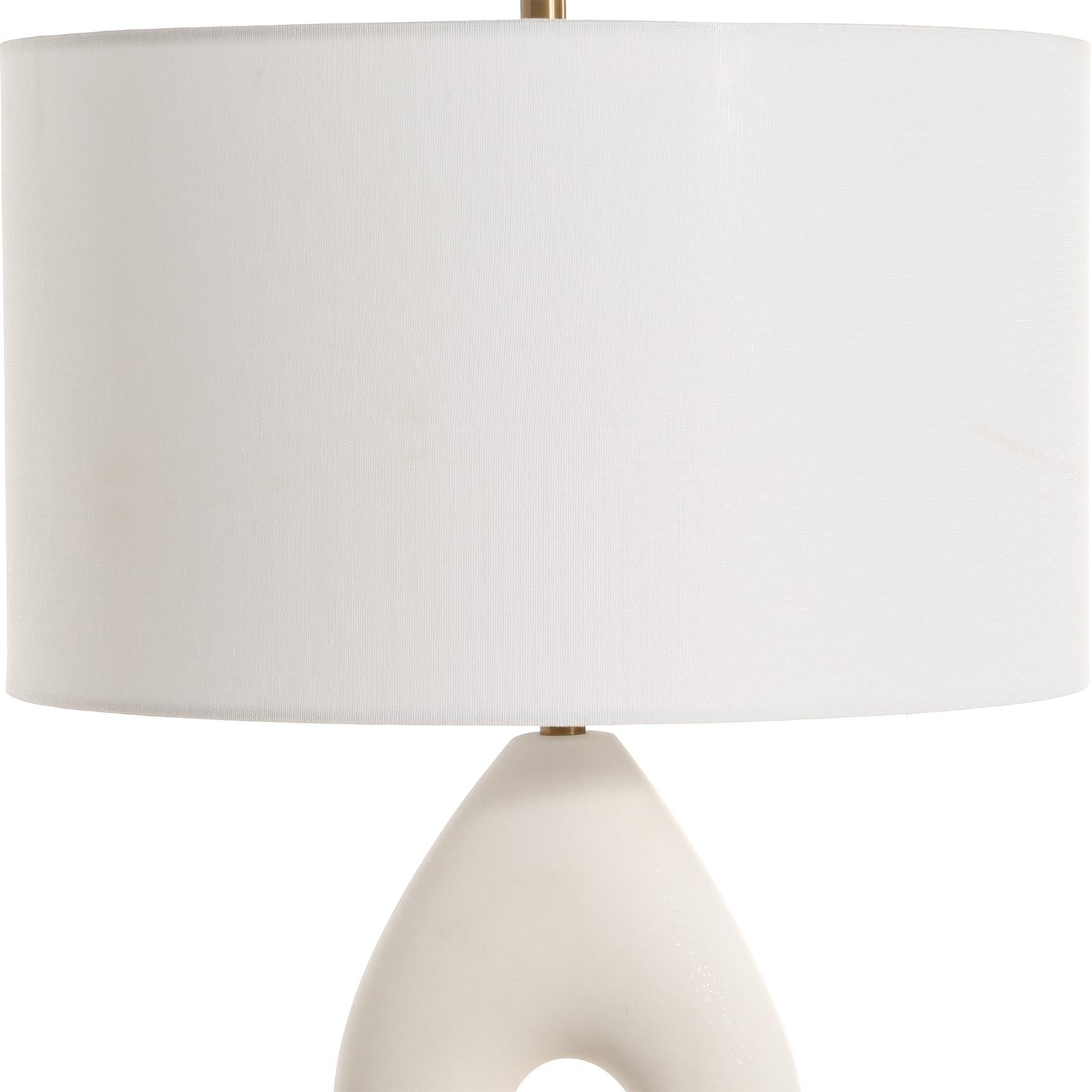 Uttermost Meridian Ivory Stone Table Lamp