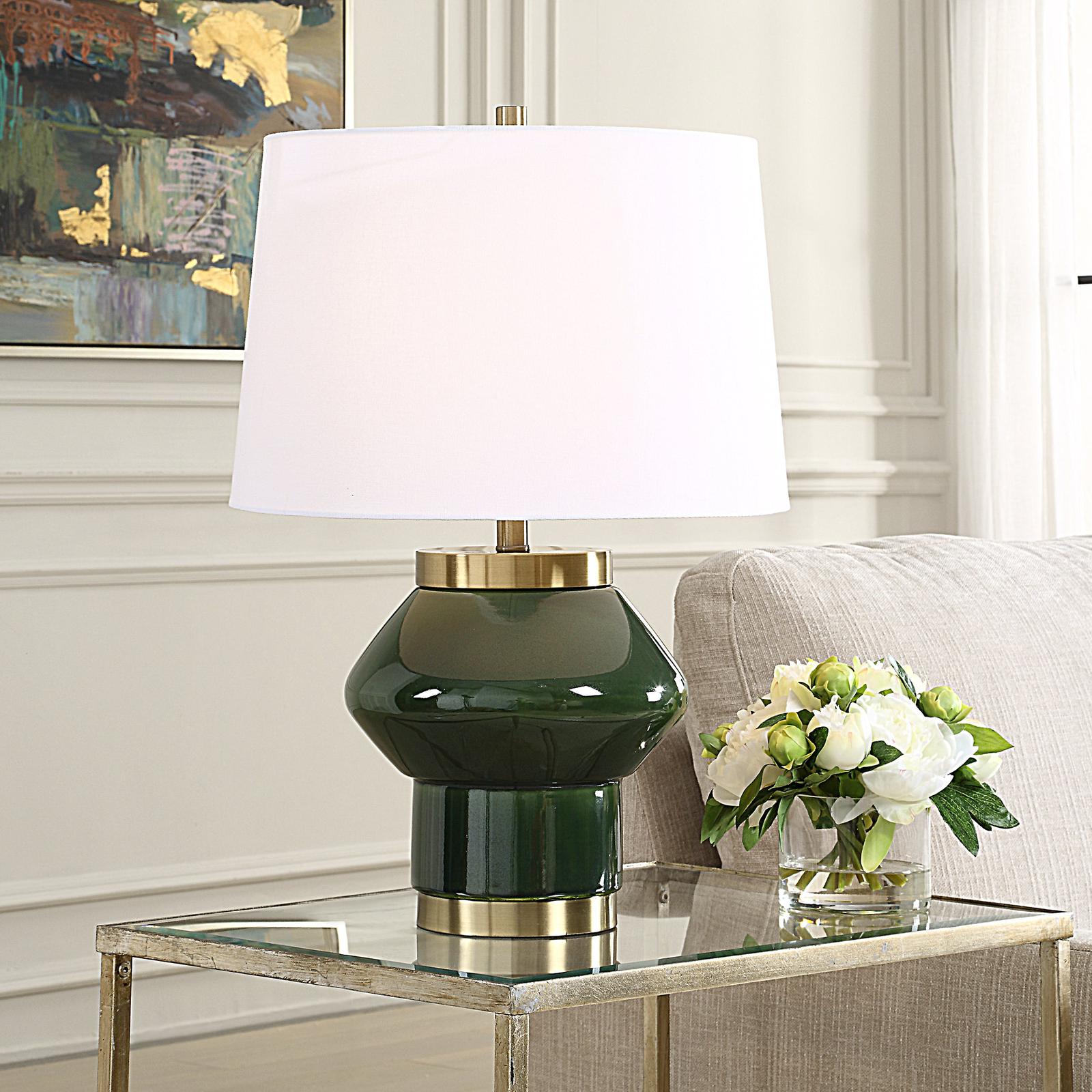 Uttermost Tayson Jade Green Table Lamp