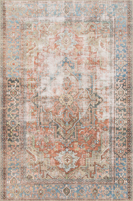 Loloi II Loren LQ-15 Terracotta / Sky Rug