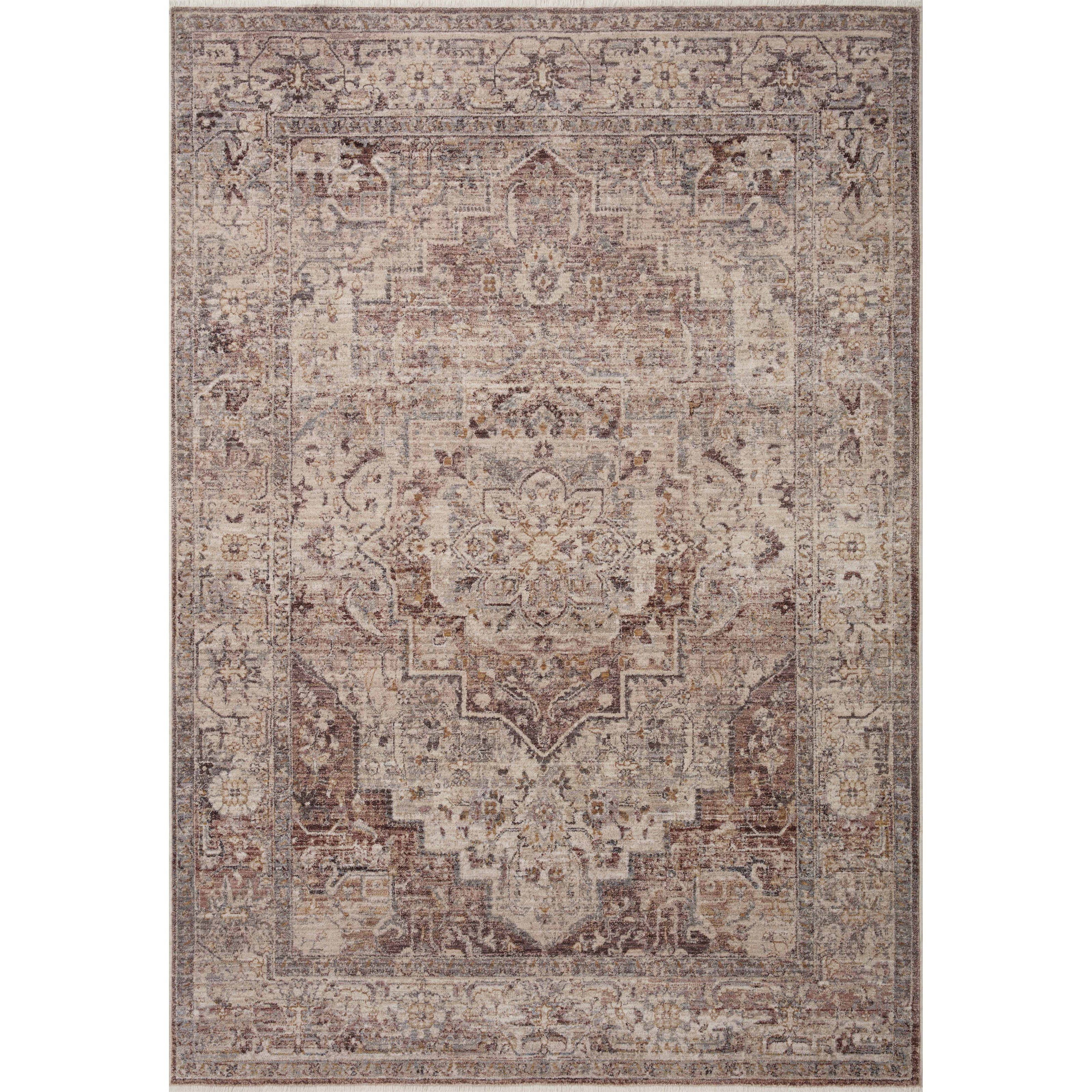 Loloi Lyra LYR-06 Berry / Stone Rug