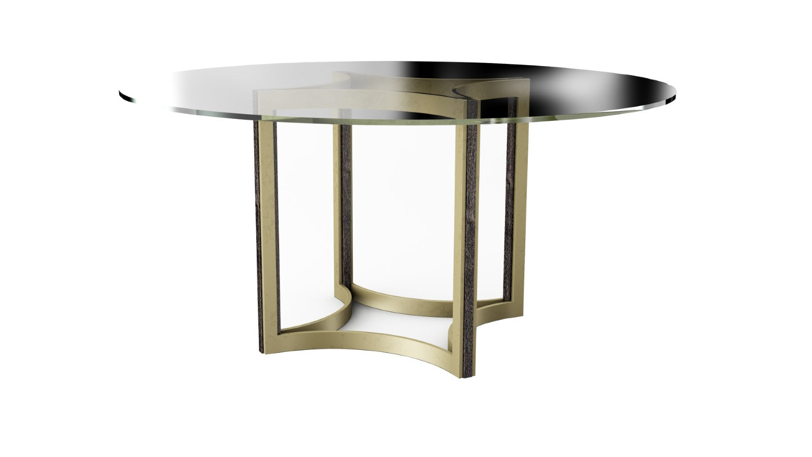 Caracole Modern Artisan Remix Glass Top Table 60