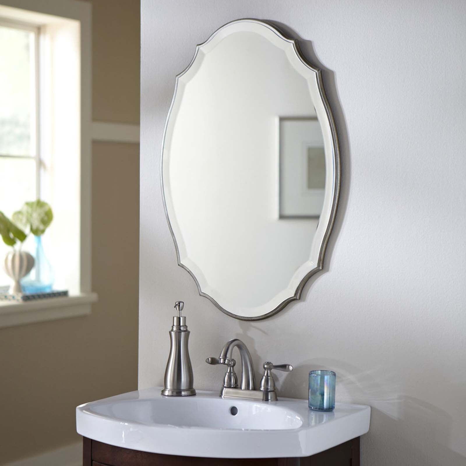 Modern Accents Shaped Beveled Mirror