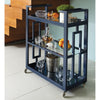 Global Views Grid Block Bar Cart