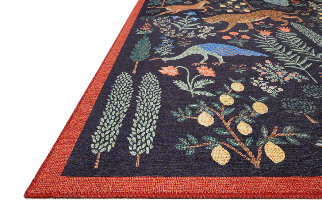 Rifle Paper Menagerie MEN-01 Rug Black